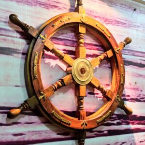 Haunted House Quiz Ship\'s wheel and maritime artifacts